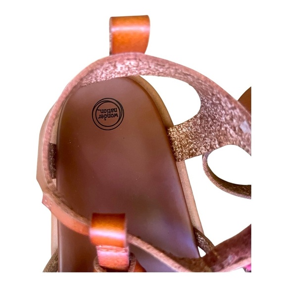 Wonder Nation casual brown gladiator sandals Girls 11 comfort soft light - Picture 10 of 16